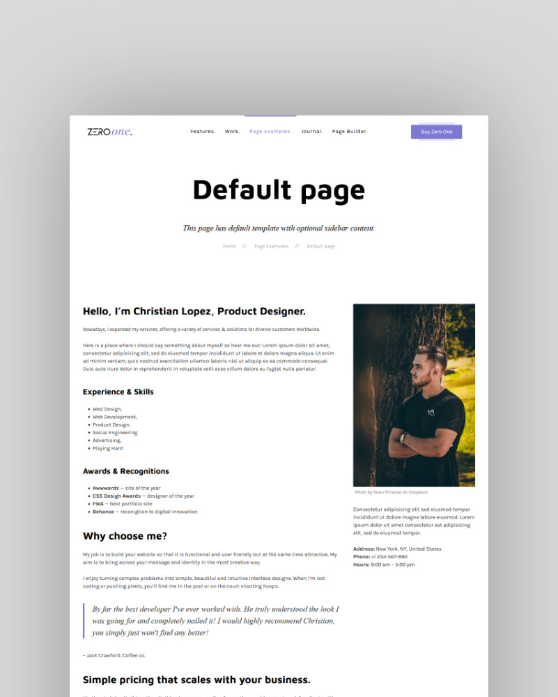 Default page